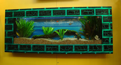 Sell wall aquarium and fish tank PA3